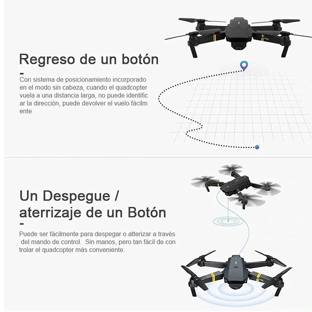 DRONE 998 Pro 4K DOBLE CAMARA + Envío Gratis